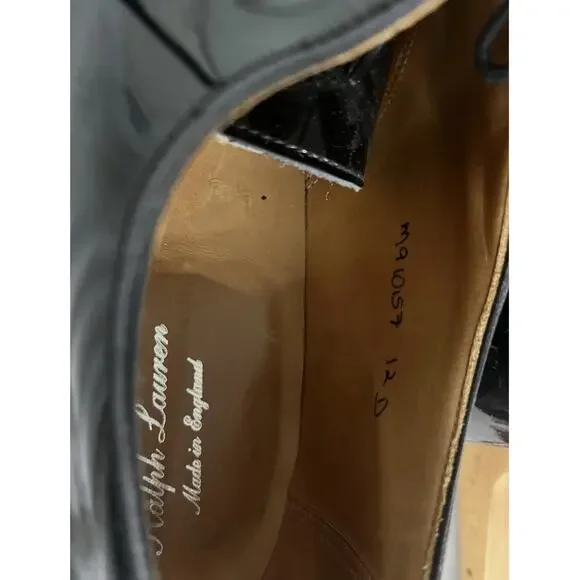 Ralph Lauren Purple Label Patent Leather Oxfords – Made in England – Size 12D